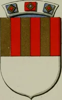 An illustration from Lacunar basilicae Sancti Macarii, aberdonensis : the heraldic ceiling of the cathedral church of St. Machar, old Aberdeen, described in historical and armorial detail by William Duguid Geddes, LL.D., and Peter Duguid (1888)