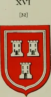An illustration from Lacunar basilicae Sancti Macarii, aberdonensis : the heraldic ceiling of the cathedral church of St. Machar, old Aberdeen, described in historical and armorial detail by William Duguid Geddes, LL.D., and Peter Duguid (1888)