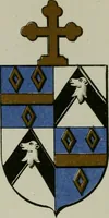 An illustration from Lacunar basilicae Sancti Macarii, aberdonensis : the heraldic ceiling of the cathedral church of St. Machar, old Aberdeen, described in historical and armorial detail by William Duguid Geddes, LL.D., and Peter Duguid (1888)