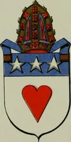 An illustration from Lacunar basilicae Sancti Macarii, aberdonensis : the heraldic ceiling of the cathedral church of St. Machar, old Aberdeen, described in historical and armorial detail by William Duguid Geddes, LL.D., and Peter Duguid (1888)