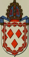 An illustration from Lacunar basilicae Sancti Macarii, aberdonensis : the heraldic ceiling of the cathedral church of St. Machar, old Aberdeen, described in historical and armorial detail by William Duguid Geddes, LL.D., and Peter Duguid (1888)