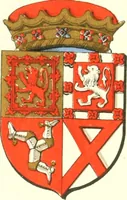 An illustration from Lacunar basilicae Sancti Macarii, aberdonensis: the heraldic ceiling of the cathedral church of St. Machar, old Aberdeen (1888)