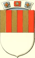 An illustration from Lacunar basilicae Sancti Macarii, aberdonensis: the heraldic ceiling of the cathedral church of St. Machar, old Aberdeen (1888)