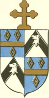 An illustration from Lacunar basilicae Sancti Macarii, aberdonensis: the heraldic ceiling of the cathedral church of St. Machar, old Aberdeen (1888)