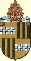 An illustration from Lacunar basilicae Sancti Macarii, aberdonensis: the heraldic ceiling of the cathedral church of St. Machar, old Aberdeen (1888)