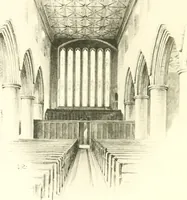An illustration from Lacunar basilicae Sancti Macarii, aberdonensis: the heraldic ceiling of the cathedral church of St. Machar, old Aberdeen (1888)