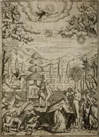 An illustration from L'Adamo; sacra rappresentazione (1617)