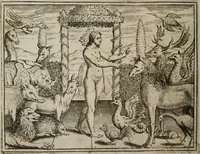 An illustration from L'Adamo; sacra rappresentazione (1617)