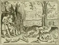 An illustration from L'Adamo : sacra rapresentatione (1617)