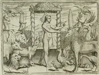 An illustration from L'Adamo : sacra rapresentatione (1617)
