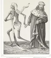 An illustration from La danse des morts à Bâle (1840)