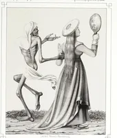 An illustration from La danse des morts à Bâle (1840)