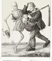 An illustration from La danse des morts à Bâle (1840)