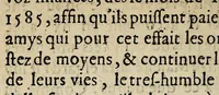 An illustration from La Descovvertvre des deniers salez, dediée au roy, & à messieurs des Estats à Blois: aduis tres-vtile & necessaire pour le recouurement de notables sommes de finãces sur les partizans du sel: an grand soulagement du peuple. (1588)