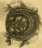 An illustration from The Ladies' self instructor in millinery and mantua making, embroidery and appliqué, canvas-work, knitting, netting, and crochet-work (1853)