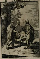 An illustration from La doctrine des moeurs : qui represente en cent tableaux la différence des passions, et enseigne la manière de parvenir à la sagesse universelle (1688)