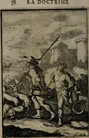 An illustration from La doctrine des moeurs : qui represente en cent tableaux la différence des passions, et enseigne la manière de parvenir à la sagesse universelle (1688)