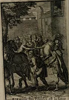 An illustration from La doctrine des moeurs : qui represente en cent tableaux la différence des passions, et enseigne la manière de parvenir à la sagesse universelle (1688)