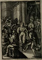 An illustration from La doctrine des moeurs : qui represente en cent tableaux la différence des passions, et enseigne la manière de parvenir à la sagesse universelle (1688)