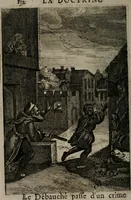 An illustration from La doctrine des moeurs : qui represente en cent tableaux la différence des passions, et enseigne la manière de parvenir à la sagesse universelle (1688)