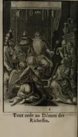 An illustration from La doctrine des moeurs : qui represente en cent tableaux la différence des passions, et enseigne la manière de parvenir à la sagesse universelle (1688)