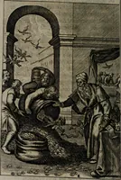 An illustration from La doctrine des moeurs : qui represente en cent tableaux la différence des passions, et enseigne la manière de parvenir à la sagesse universelle (1688)