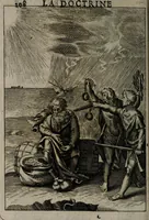 An illustration from La doctrine des moeurs : qui represente en cent tableaux la différence des passions, et enseigne la manière de parvenir à la sagesse universelle (1688)