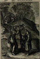 An illustration from La doctrine des moeurs : qui represente en cent tableaux la différence des passions, et enseigne la manière de parvenir à la sagesse universelle (1688)