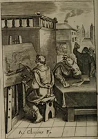 An illustration from La doctrine des moeurs : qui represente en cent tableaux la différence des passions, et enseigne la manière de parvenir à la sagesse universelle (1688)