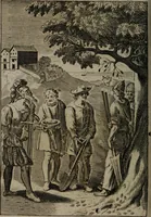 An illustration from La doctrine des moeurs : qui represente en cent tableaux la différence des passions, et enseigne la manière de parvenir à la sagesse universelle (1688)