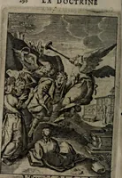 An illustration from La doctrine des moeurs : qui represente en cent tableaux la différence des passions, et enseigne la manière de parvenir à la sagesse universelle (1688)