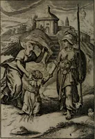 An illustration from La doctrine des moeurs : qui represente en cent tableaux la différence des passions, et enseigne la manière de parvenir à la sagesse universelle (1688)