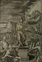 An illustration from La doctrine des moeurs : qui represente en cent tableaux la différence des passions, et enseigne la manière de parvenir à la sagesse universelle (1688)