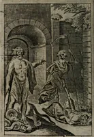 An illustration from La doctrine des moeurs : qui represente en cent tableaux la différence des passions, et enseigne la manière de parvenir à la sagesse universelle (1688)