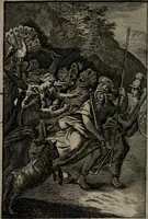 An illustration from La doctrine des moeurs : qui represente en cent tableaux la différence des passions, et enseigne la manière de parvenir à la sagesse universelle (1688)