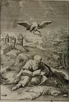 An illustration from La doctrine des moeurs : qui represente en cent tableaux la différence des passions, et enseigne la manière de parvenir à la sagesse universelle (1688)