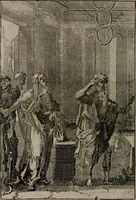 An illustration from La doctrine des moeurs : qui represente en cent tableaux la différence des passions, et enseigne la manière de parvenir à la sagesse universelle (1688)