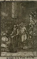 An illustration from La doctrine des moeurs : qui represente en cent tableaux la différence des passions, et enseigne la manière de parvenir à la sagesse universelle (1688)