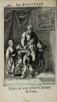 Picture 15 of 58 from La doctrine des moeurs : ou sont representés en cent tableaux la difference des passions, qui enseignent la maniere de parvenir a la sagesse universelle (1682), leaf 122