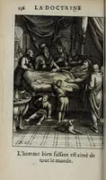 Picture 31 of 58 from La doctrine des moeurs : ou sont representés en cent tableaux la difference des passions, qui enseignent la maniere de parvenir a la sagesse universelle (1682), leaf 258