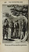 Picture 33 of 58 from La doctrine des moeurs : ou sont representés en cent tableaux la difference des passions, qui enseignent la maniere de parvenir a la sagesse universelle (1682), leaf 272