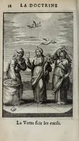 Picture 6 of 58 from La doctrine des moeurs : ou sont representés en cent tableaux la difference des passions, qui enseignent la maniere de parvenir a la sagesse universelle (1682), leaf 54