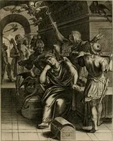 Picture 76 of 199 from La doctrine des moeurs : tiree de la philosophie des stoiques: representee en cent tableaux. Et expliquee en cent discours pour l'instruction de la ieunesse. Au Roy (1646), leaf 100