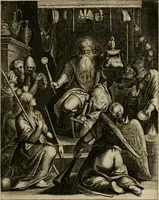 An illustration from La doctrine des moeurs : tiree de la philosophie des stoiques: representee en cent tableaux. Et expliquee en cent discours pour l'instruction de la ieunesse. Au Roy (1646)