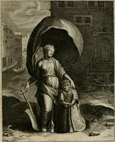 An illustration from La doctrine des moeurs : tiree de la philosophie des stoiques: representee en cent tableaux. Et expliquee en cent discours pour l'instruction de la ieunesse. Au Roy (1646)