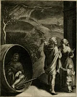 Picture 94 of 199 from La doctrine des moeurs : tiree de la philosophie des stoiques: representee en cent tableaux. Et expliquee en cent discours pour l'instruction de la ieunesse. Au Roy (1646), leaf 118