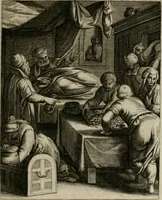 An illustration from La doctrine des moeurs : tiree de la philosophie des stoiques: representee en cent tableaux. Et expliquee en cent discours pour l'instruction de la ieunesse. Au Roy (1646)