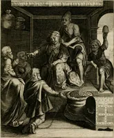 Picture 110 of 199 from La doctrine des moeurs : tiree de la philosophie des stoiques: representee en cent tableaux. Et expliquee en cent discours pour l'instruction de la ieunesse. Au Roy (1646), leaf 134