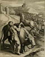 Picture 119 of 199 from La doctrine des moeurs : tiree de la philosophie des stoiques: representee en cent tableaux. Et expliquee en cent discours pour l'instruction de la ieunesse. Au Roy (1646), leaf 144