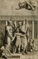 Picture 6 of 199 from La doctrine des moeurs : tiree de la philosophie des stoiques: representee en cent tableaux. Et expliquee en cent discours pour l'instruction de la ieunesse. Au Roy (1646), leaf 15